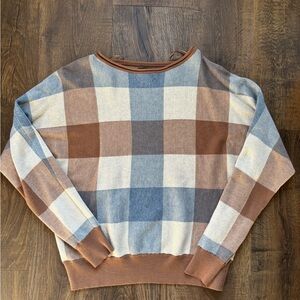 Cynthia Rowley Striped Sweater in Blue and Brown